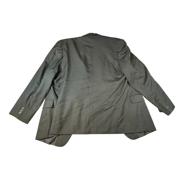 Bonelli Suit Men 52 Regular Green Jacket Blazer 3 Button Formal VTG And Pants - Picture 3 of 6